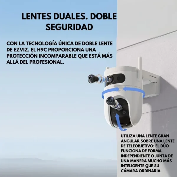 H9C Cámara Dual WiFi Ezviz (para exteriores) - Imagen 2